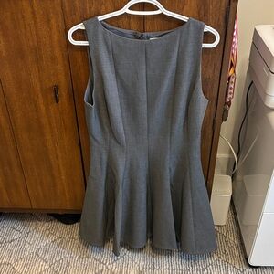 Babaton Charcoal Sleeveless A-Line Dress